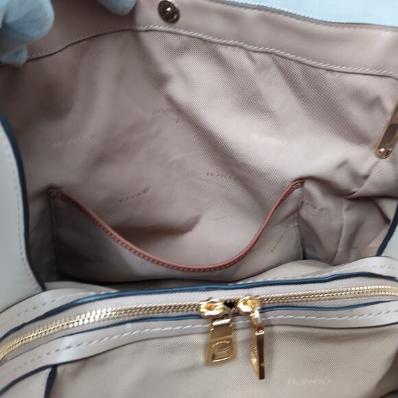 Coach Dalton Bag 31 Taupe Canvas Leather 3 Compartments Shoulder Bag - Picture 10 of 16